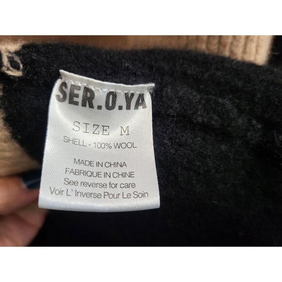 SER.O.YA Quinn Robe Cardigan Belted Shawl Sweater - Picture 12 of 14